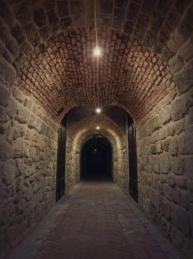 Underground Cellar Tunnel Photograph by PsychoShadow ART
