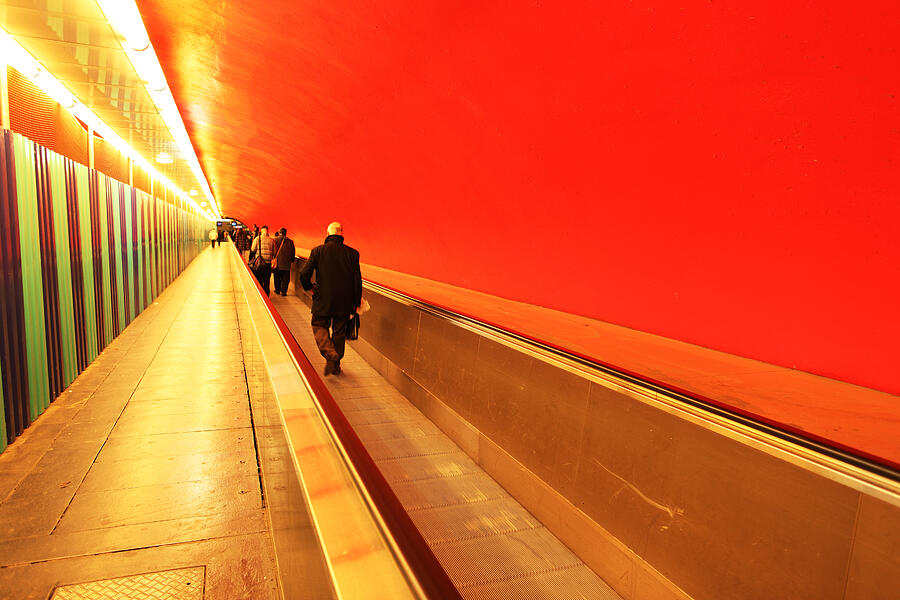 underground in Paris Photograph by Martial Colomb