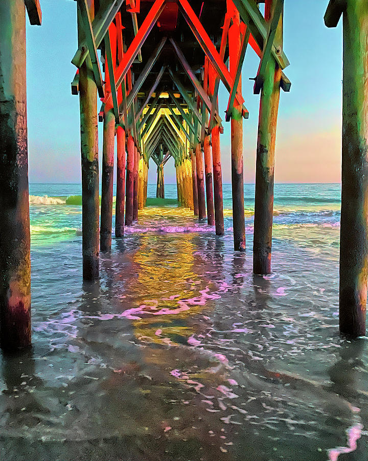Underneath the 14th Street Pier Photograph by Bill Swartwout