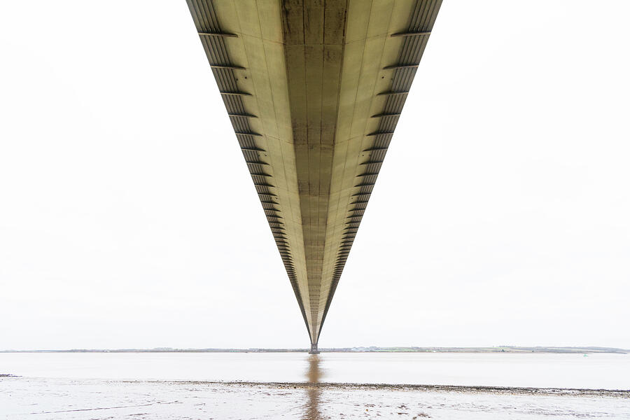 Bridge Photograph - Underneath the Humber Bridge by Stuart Allen