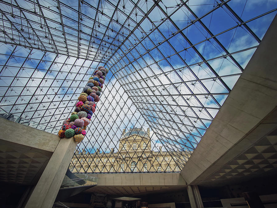 Underneath The Louvre Glass Pyramid Photograph By Psychoshadow Art Fine Art America 8092