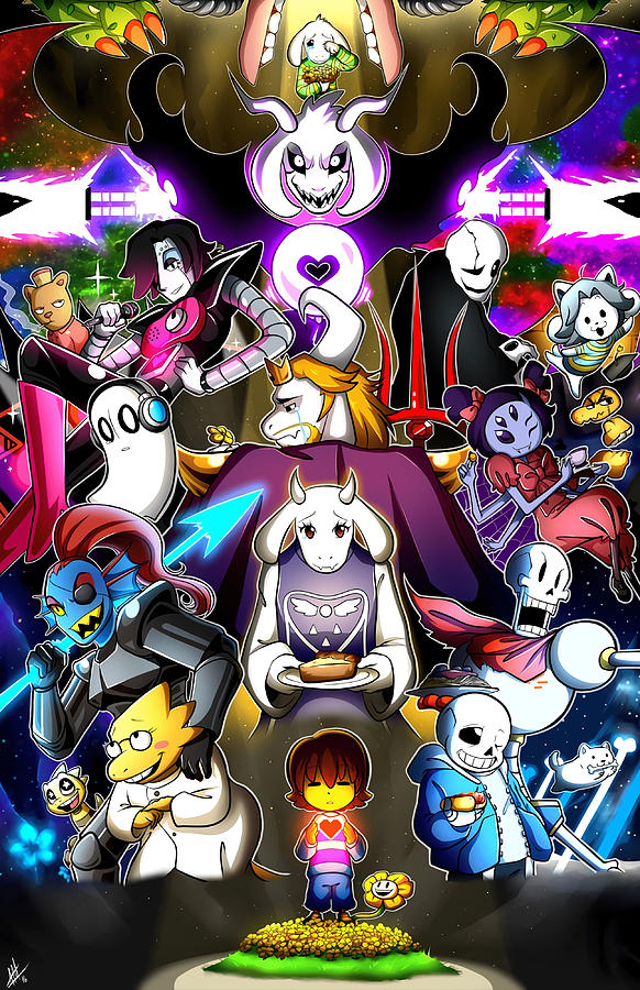 Undertale Canvas Print Painting by Duncan Murphy - Fine Art America