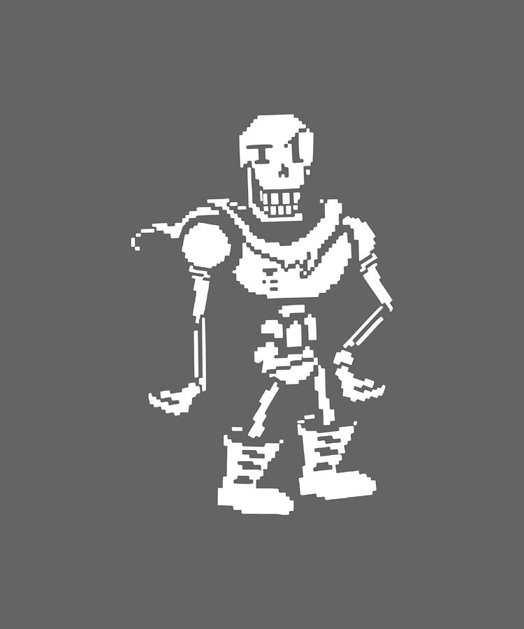 Undertale Inspired Papyrus Skellington Gaming Twitch Steam Unisex Kids Game Digital Art By Duong Ngoc Son