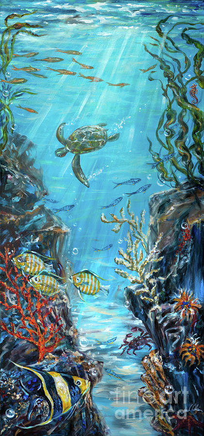 Underwater Fantasy Painting by Linda Olsen