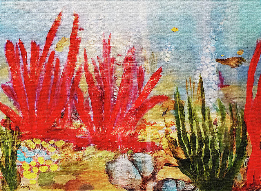 Underwater Habitat Painting by Sharon Williams Eng