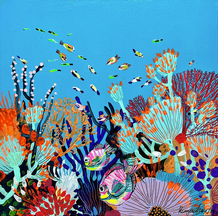 Fish Painting - Underwater Life 2 by Irina Rumyantseva