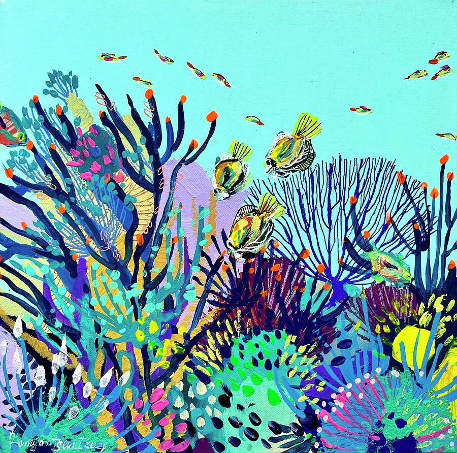 Fish Painting - Underwater Life 5 by Irina Rumyantseva