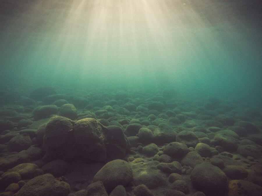 Underwater Light Rays Photograph by kWaiGon