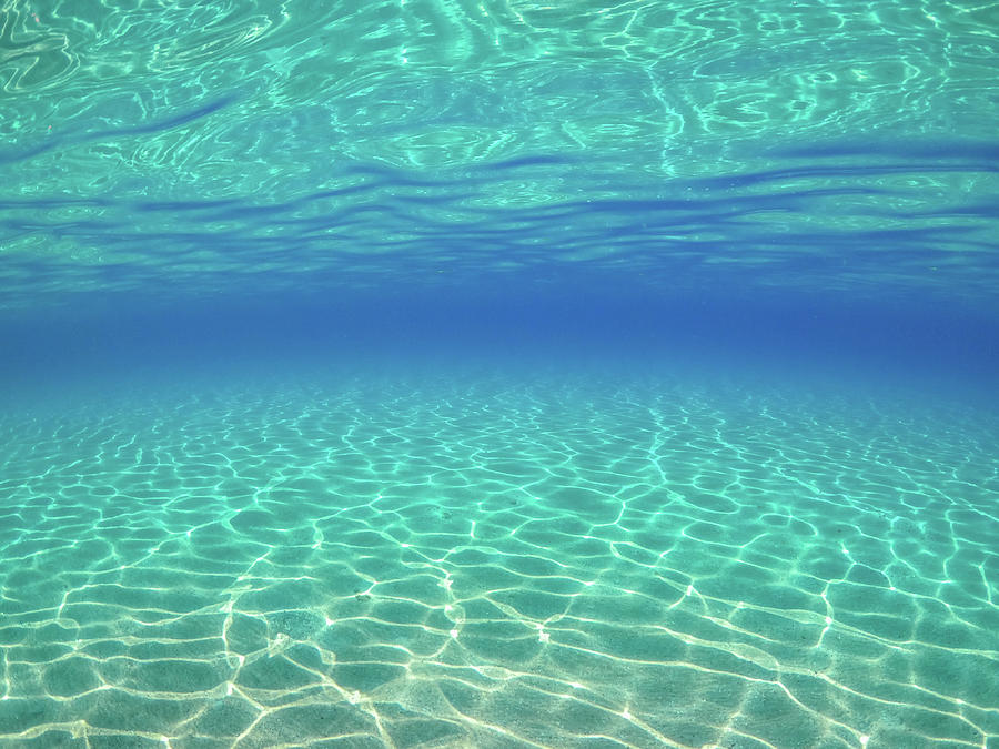 Underwater View of Crystal Clear Waters in Greece Photograph by Alexios Ntounas