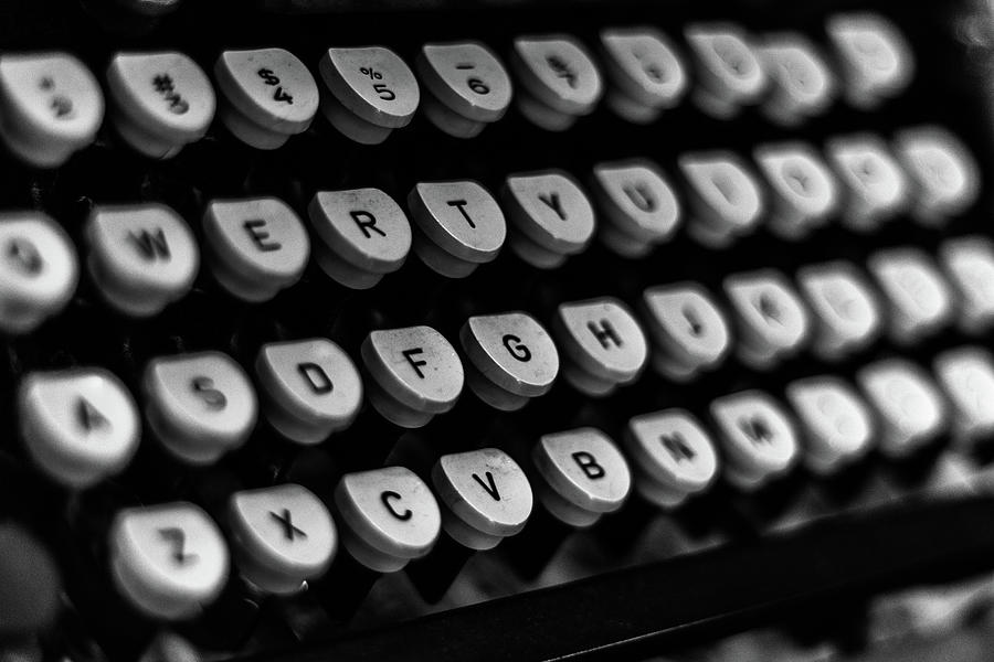 Underwood Typewriter Keys no. 1 Photograph by Bruce Davis