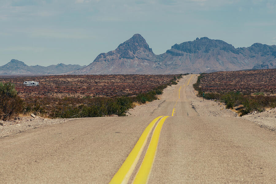 Undulating Desert Highway Photograph by Ray Devlin
