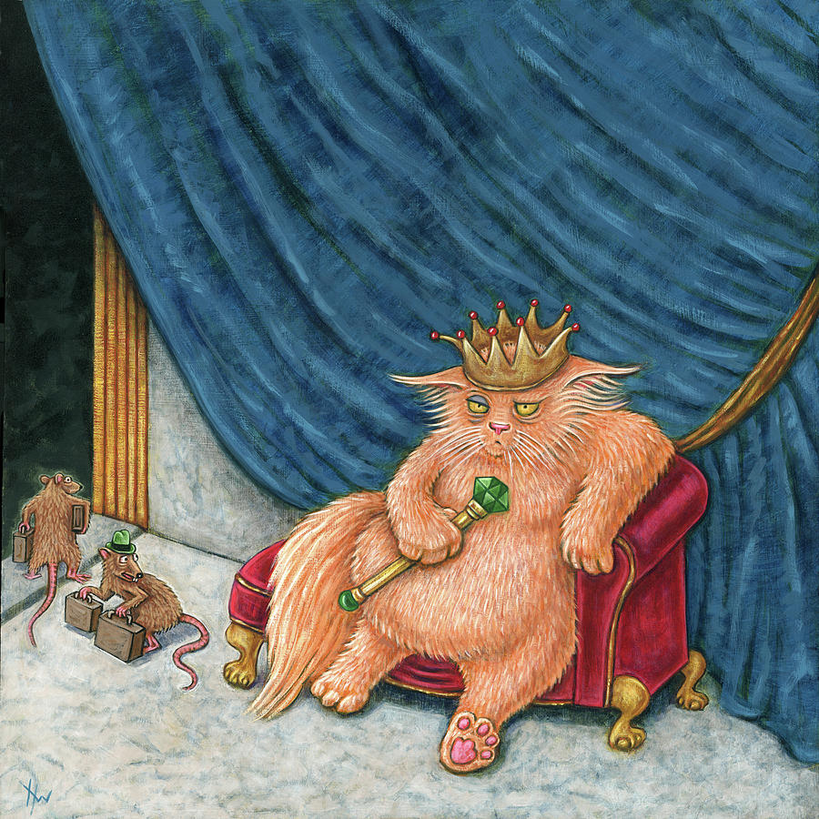 Uneasy Lies the Crown Painting by Holly Wood