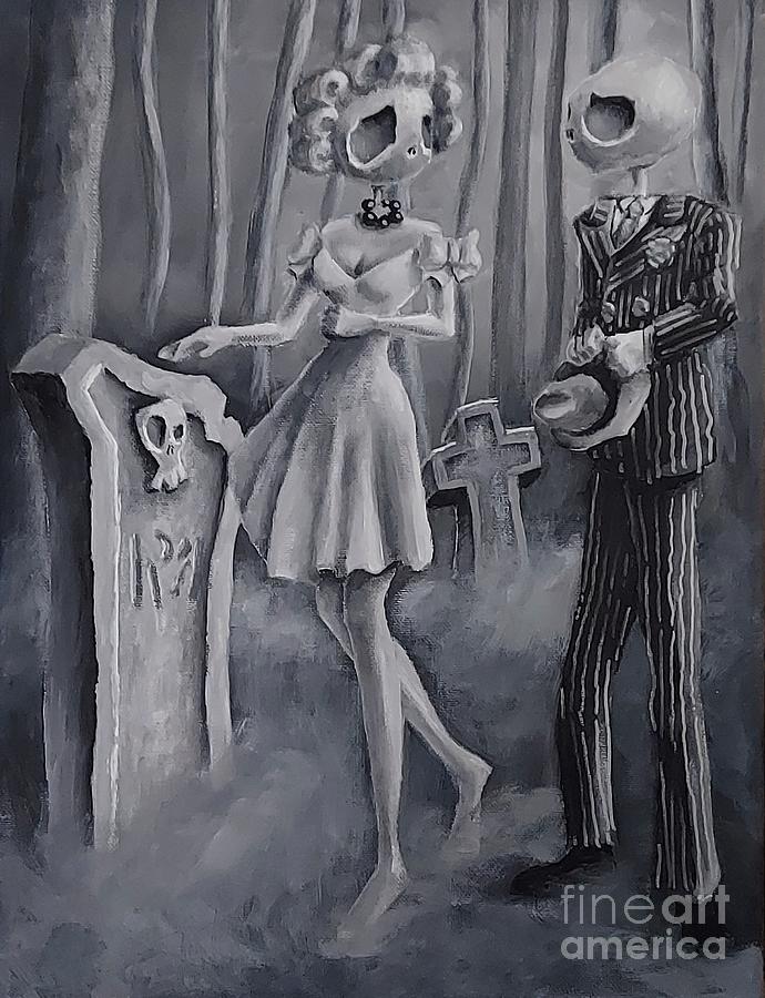 Black And White Painting - Unexpected by Lori Keilwitz