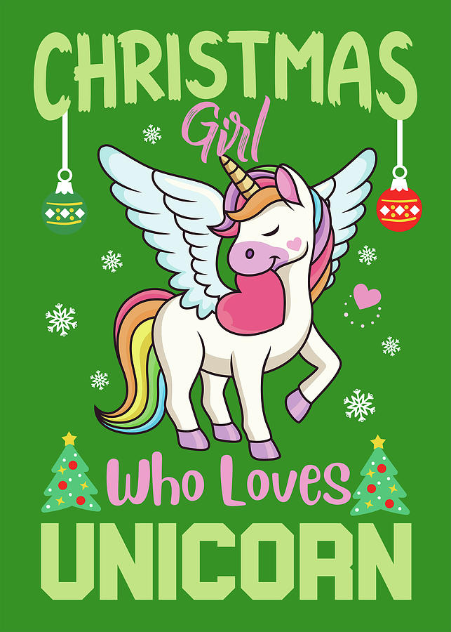 Unicorn Christmas Digital Art by Towery Hill