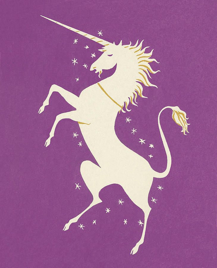 Unicorn Drawing by CSA-Printstock