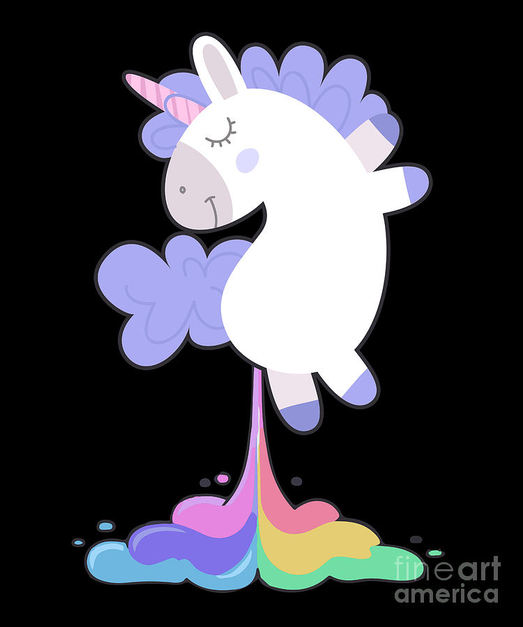 Unicorn Fart Magical Creatures Rainbow Magic Fantasy Fairytale Myth