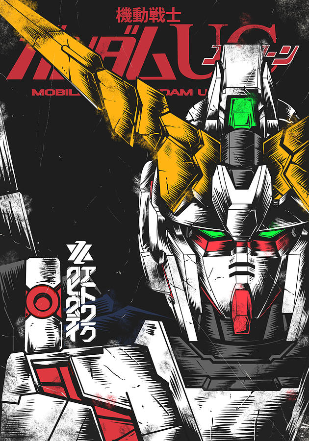 Unicorn Gundam Digital Art by Wahyudi Pratama