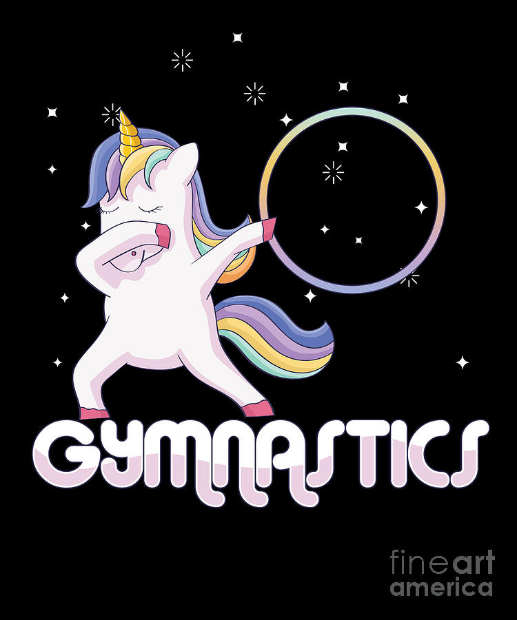 Unicorn Gymnastics Gymnast Athletic Sports Gift Digital Art by Thomas ...