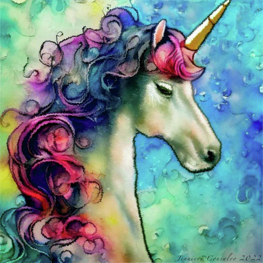 Unicorn Of Light Digital Art by Jennieve Consalvo - Fine Art America