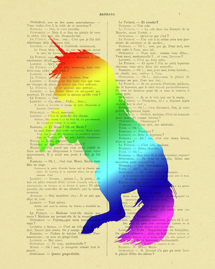 Unicorn Digital Art - Unicorn rainbow - magical arthorsequote by Madame Memento