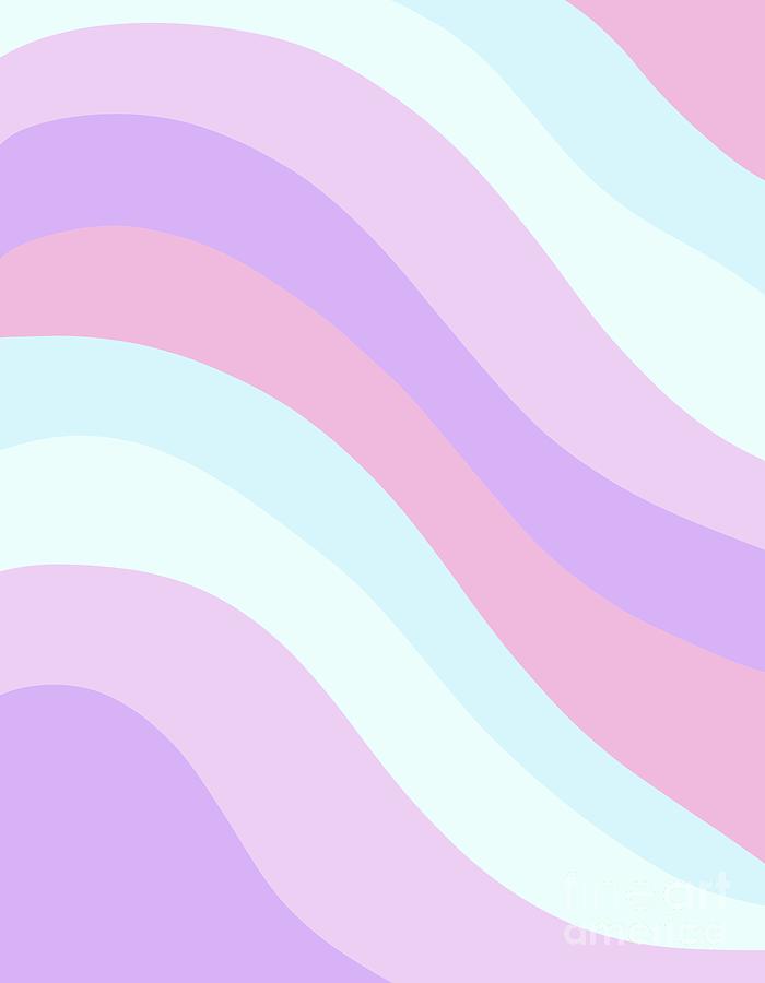 Unicorn Retro Summer Wave #2 #minimal #decor #art Pastel by Anitas and ...