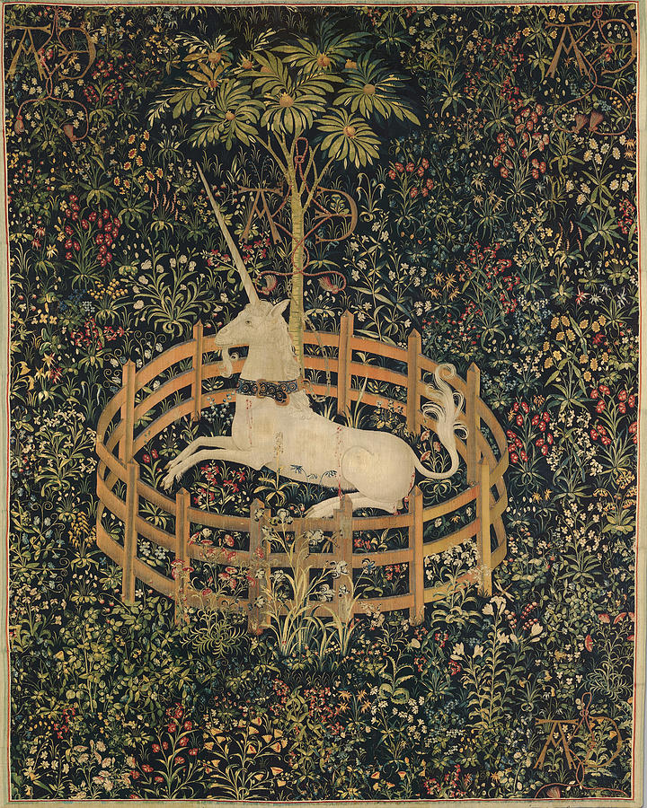Unicorn Tapestry Print Digital Art by Georgia Clare