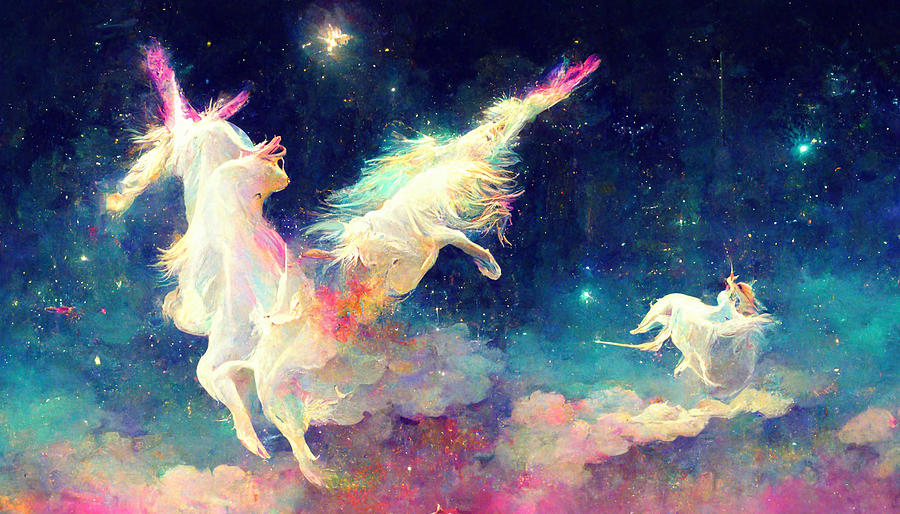 Unicorn Digital Art by Wii Twins - Fine Art America