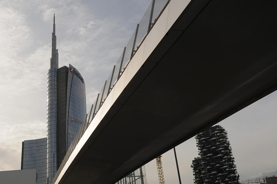 Unicredit skyscraper and Bosco Verticale Photograph by Luigi Pasetto