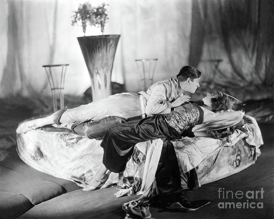 Unidentified Lovers - Silent Movie Photograph by Sad Hill - Bizarre Los Angeles Archive