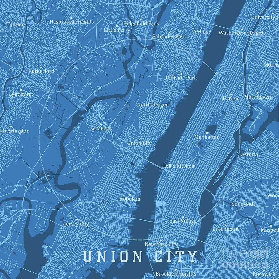 union city nj map