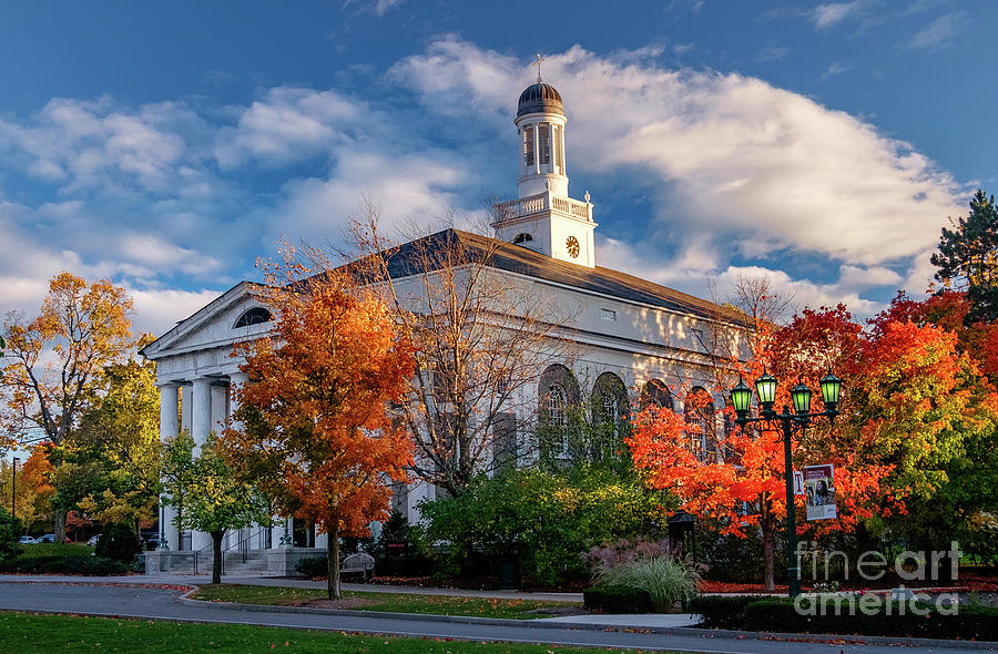 Union College Memorial Chapel in Fall Photograph by Neil Shapiro