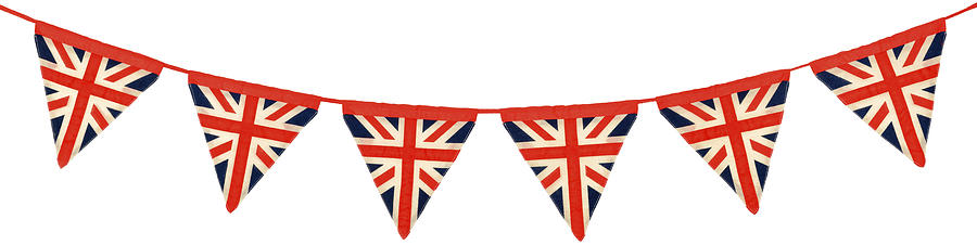Union Jack Bunting Six Triangular Flags Photograph by DWithers