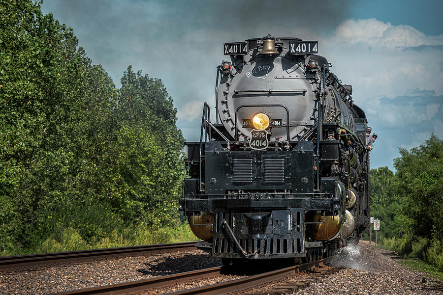 Union Pacific Big Boy 4014 at Brewerville IL Photograph by Jim Pearson