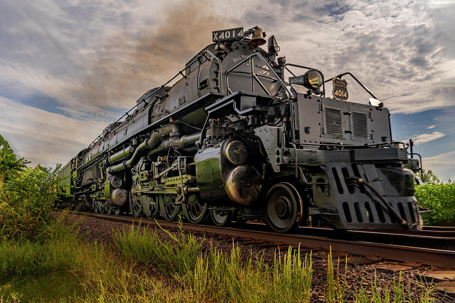 Union Pacific Big Boy 4014 Heading West Through Valley Park MO-Color GRK6689_08302021 Photograph by Greg Kluempers