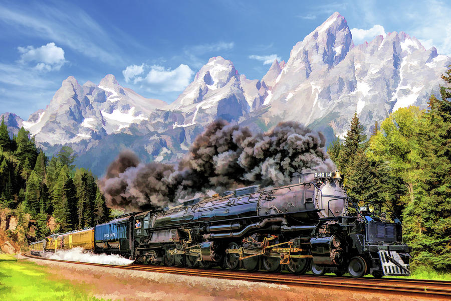 Union Pacific Big Boy Painting by Christopher Arndt