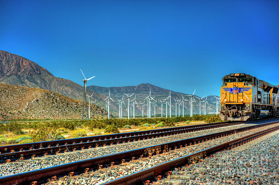Waarneembaar voorzien saai Union Pacific Freight Train Palm Springs Photograph by David Zanzinger -  Pixels