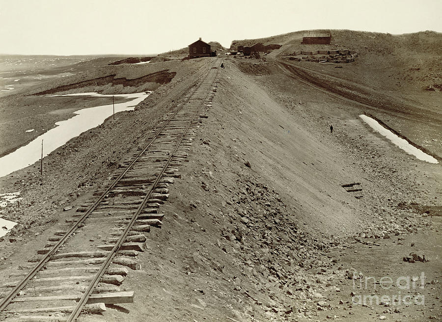 Union Pacific Railroad Tracks,1869 Photograph by Andrew Joseph Russell