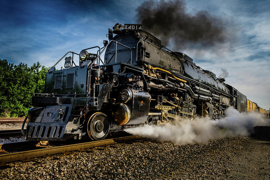 Union Pacific's Big Boy 4014 Blowin' Off Steam - Color Photograph by ...