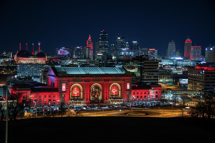 Union Station and KC Skyline 230212_3083 Photograph by Carol Schultz ...