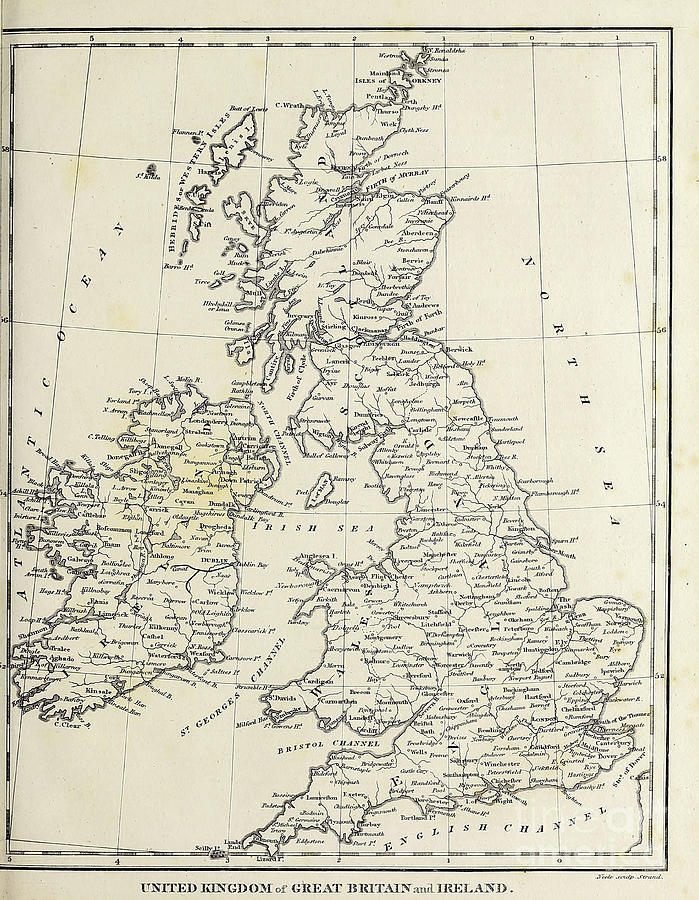 United Kingdom of Great Britain and Ireland l1 Drawing by Historic ...