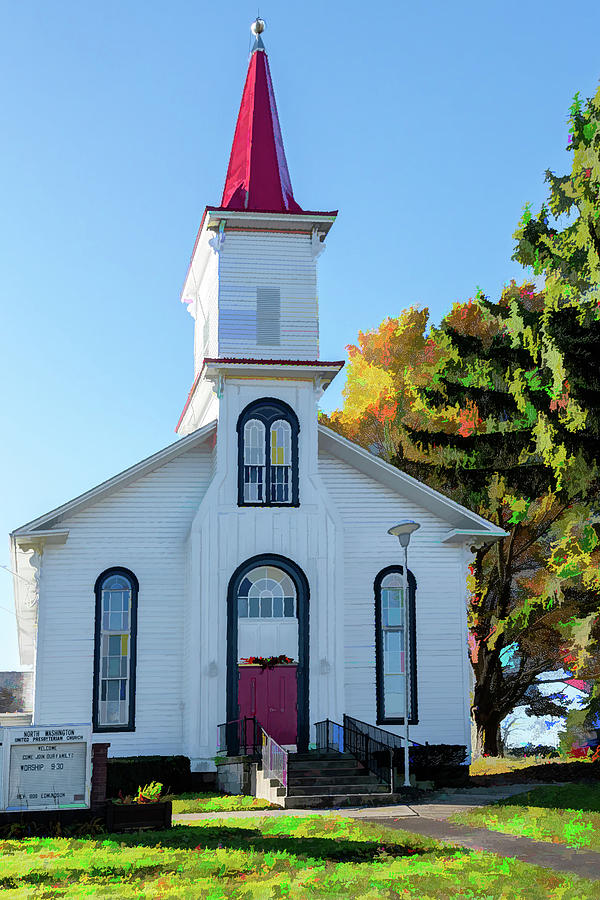 United Presbyterian Church North Washington Pennsylvania Photograph by Debra Martz