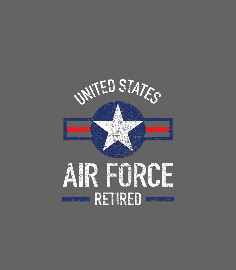 United States Air Force Retired USAF Retirement Gifts Digital Art by ...