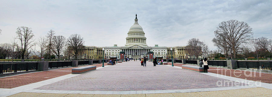 United States Capitol Building Panorama 1931 1932 1933 Photograph by Jack Schultz