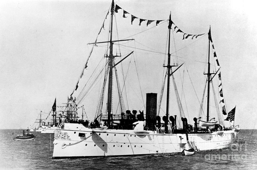 United States Gunboat f2 Photograph by Historic Illustrations