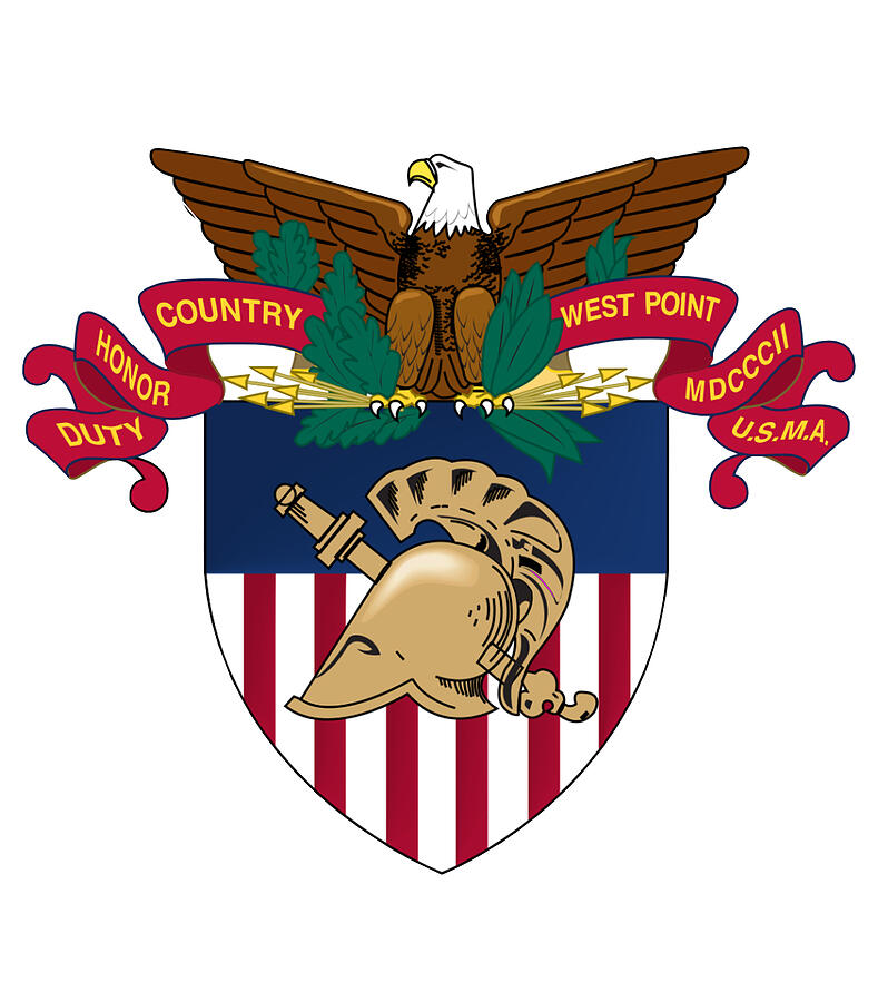 United States Military Academy Coat of Arms. West Point. Digital Art by ...