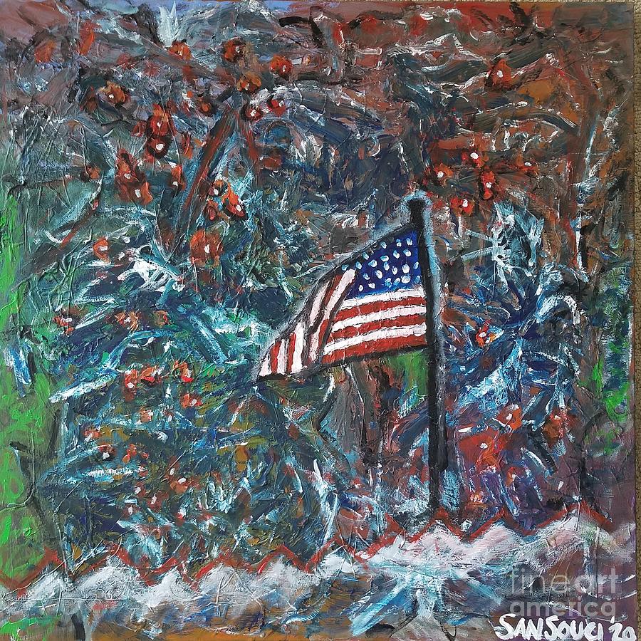 The United States of Turmoil Painting by Mark SanSouci