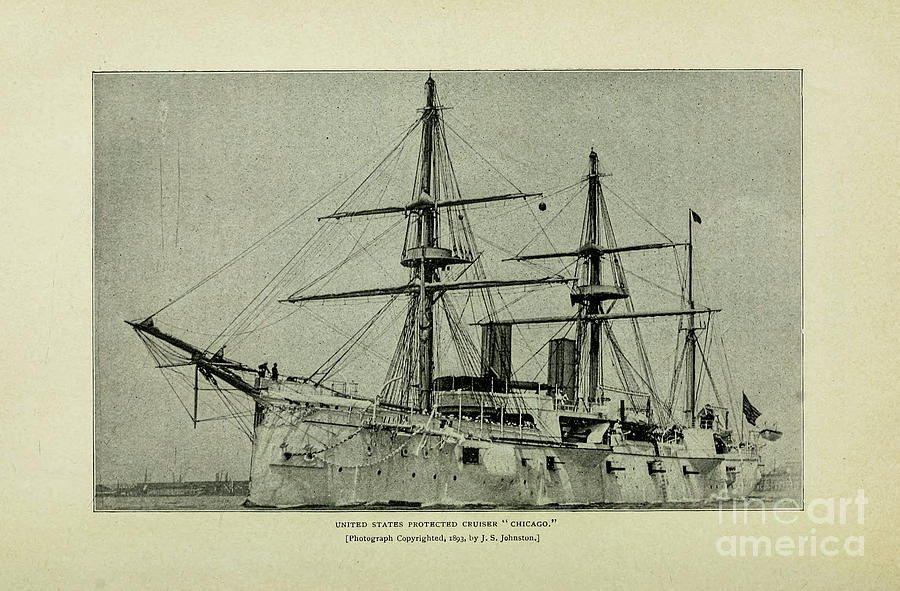 United States Protected Cruiser f2 Photograph by Historic Illustrations