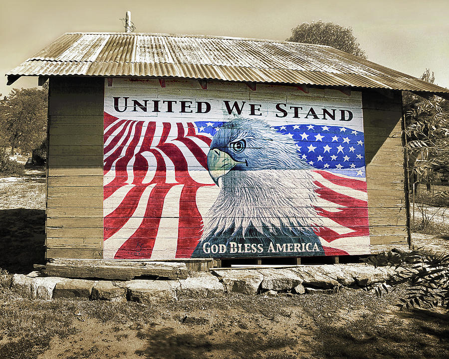 United We Stand, God Bless America Photograph by Don Schimmel