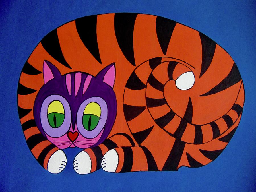 Unity Cat Painting by Stephanie Moore