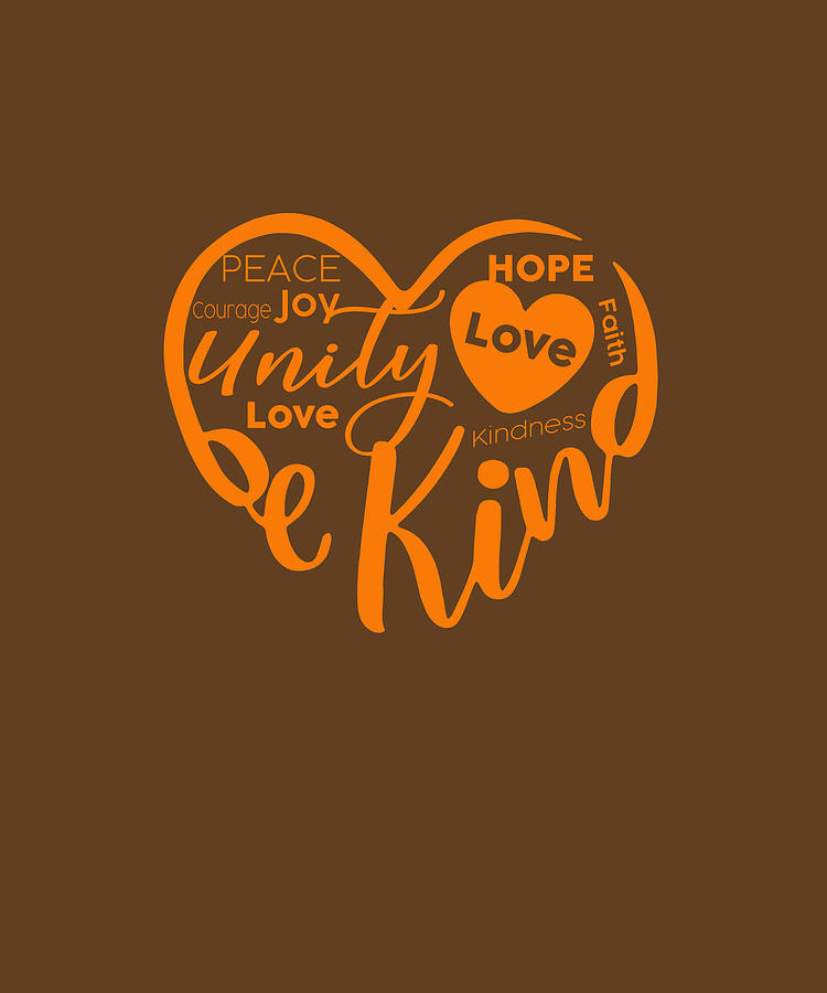 Anti Bullying Gift And Be kind T-Shirt UNITY DAY Orange Tee